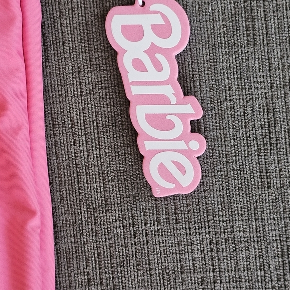 Barbie x Forever 21 Barbie Pink Rhinestone Bling One-Piece Swimsuit Girl 11/12 - Picture 10 of 10